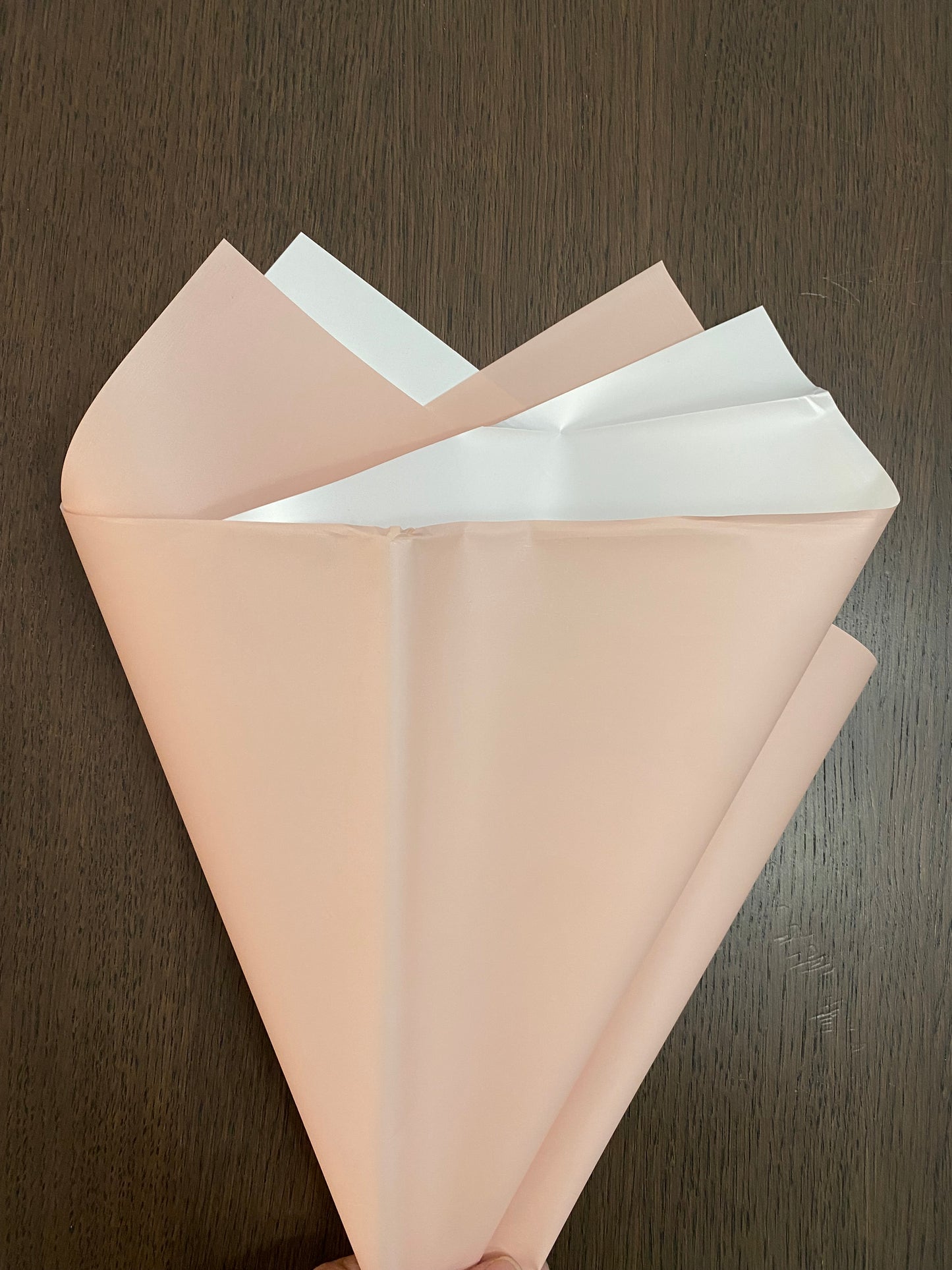 Pink/White Double Sided Wrapping Paper