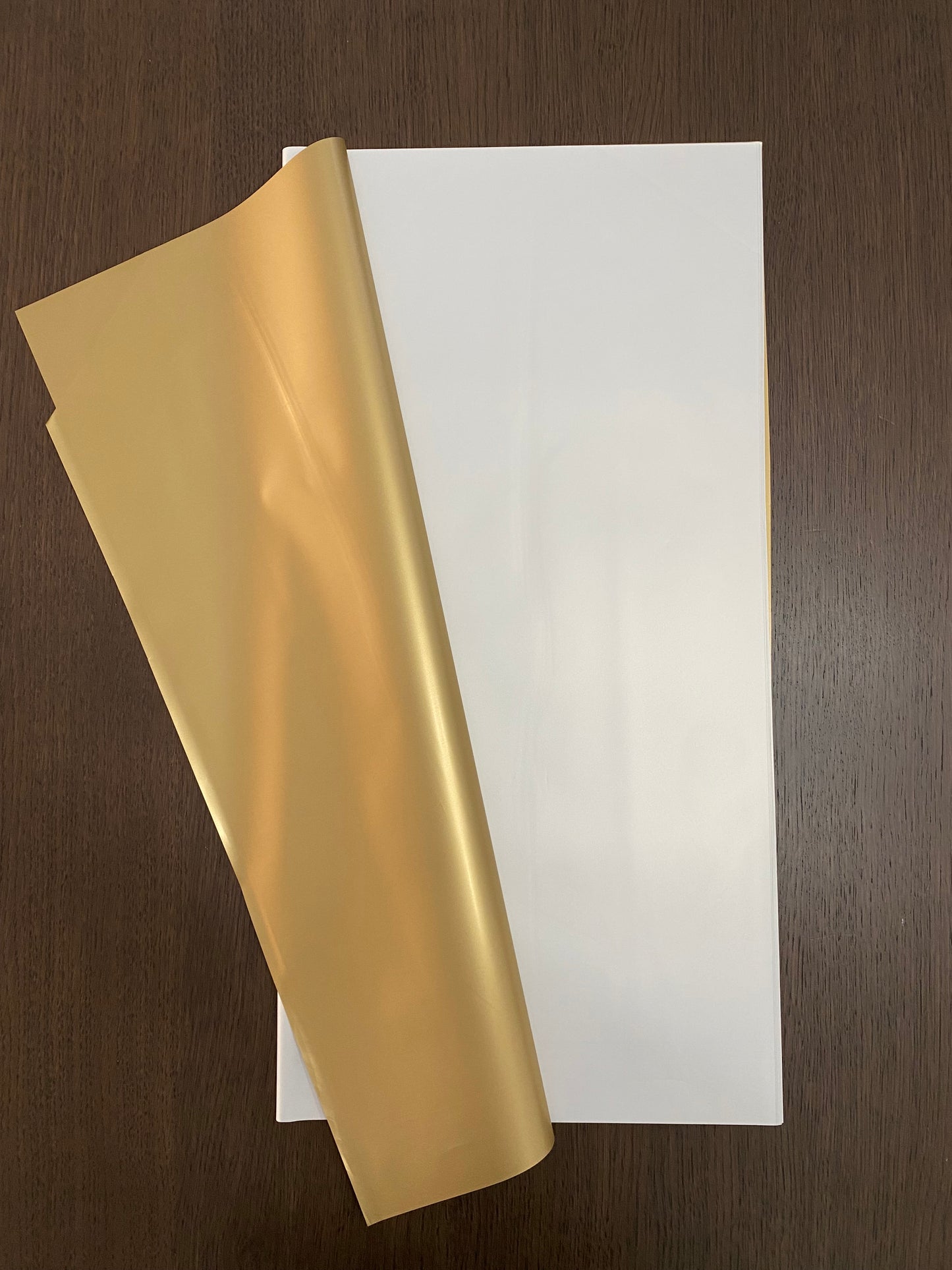 White/Gold Double Sided Wrapping Paper