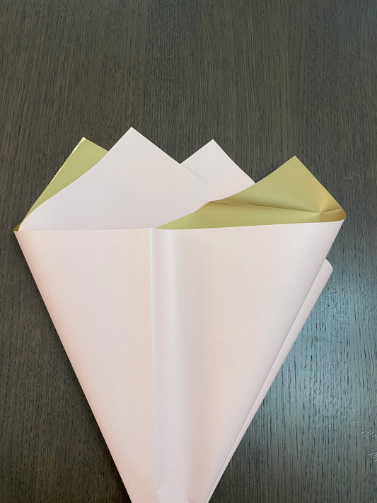Pink/Gold Double Sided Wrapping Paper