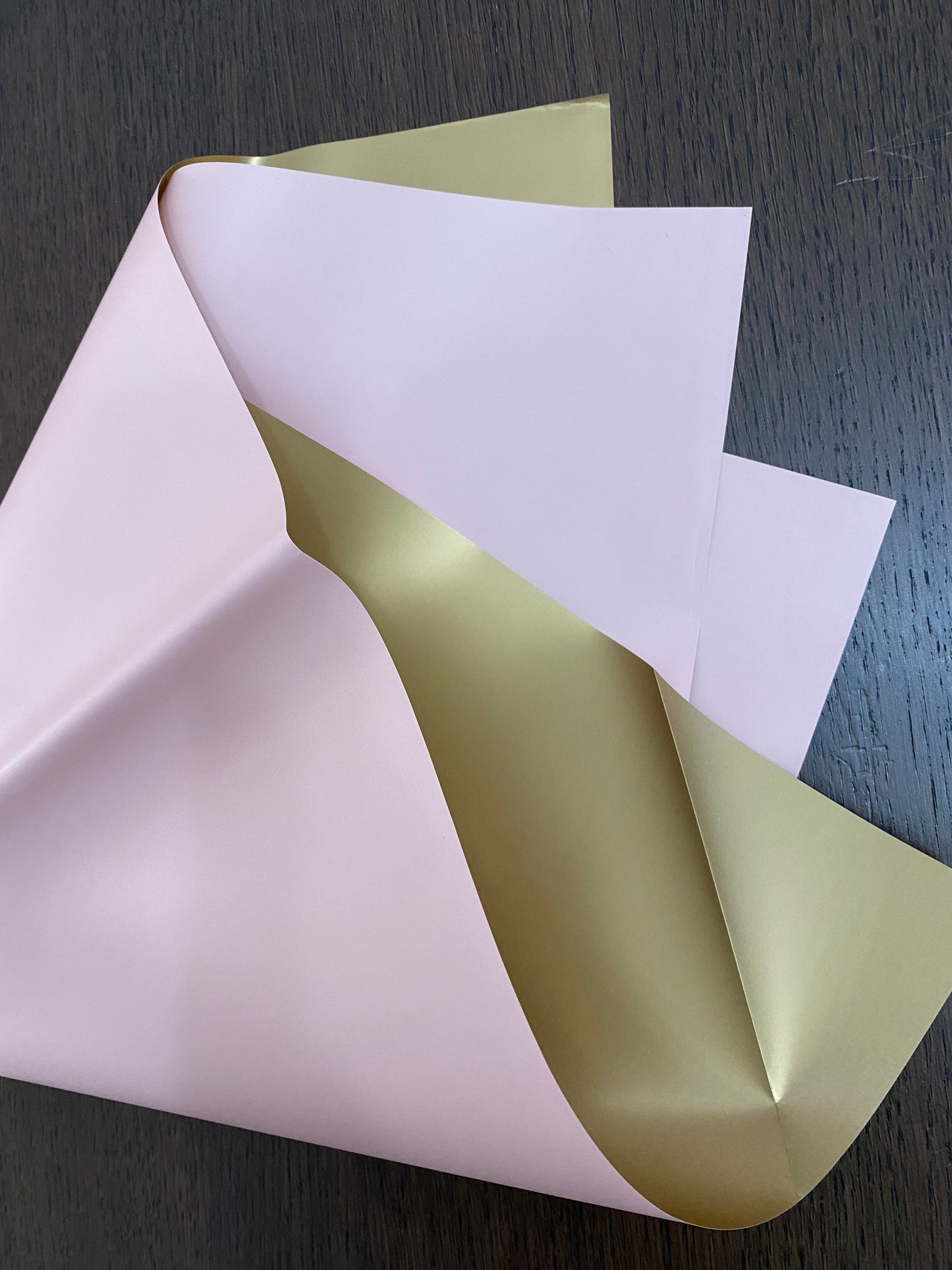 Pink/Gold Double Sided Wrapping Paper