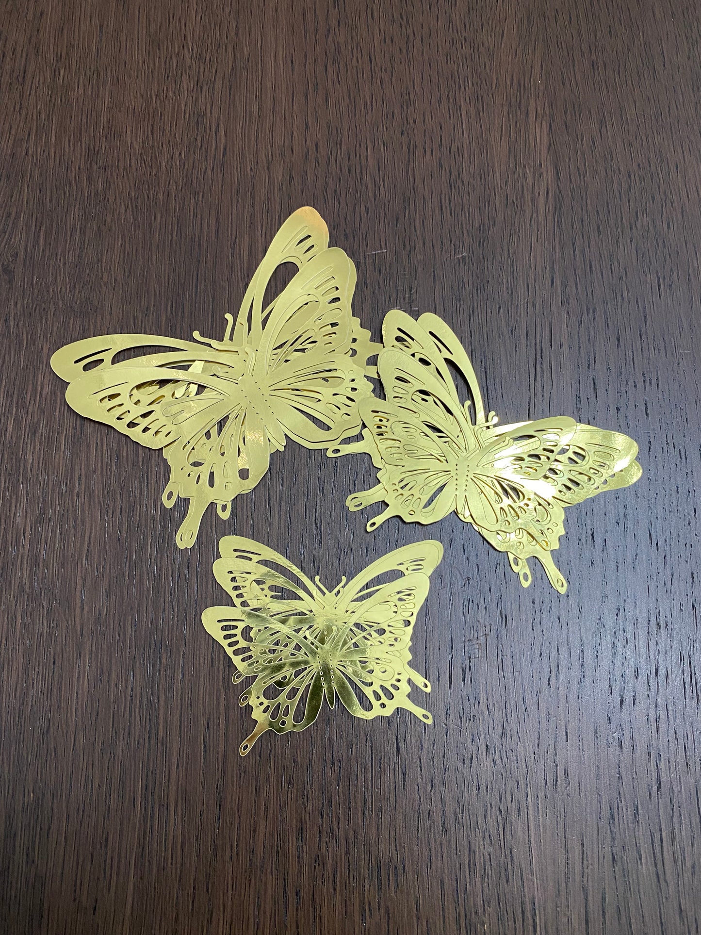 Gold 3D Butterfly Decoration