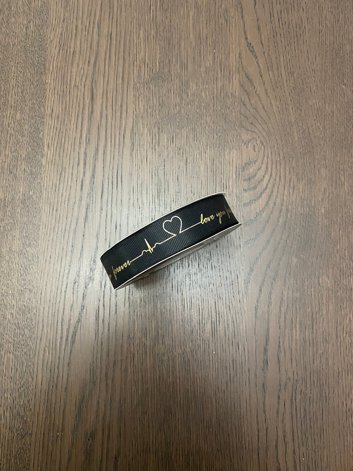 Black -Love You- Ribbon