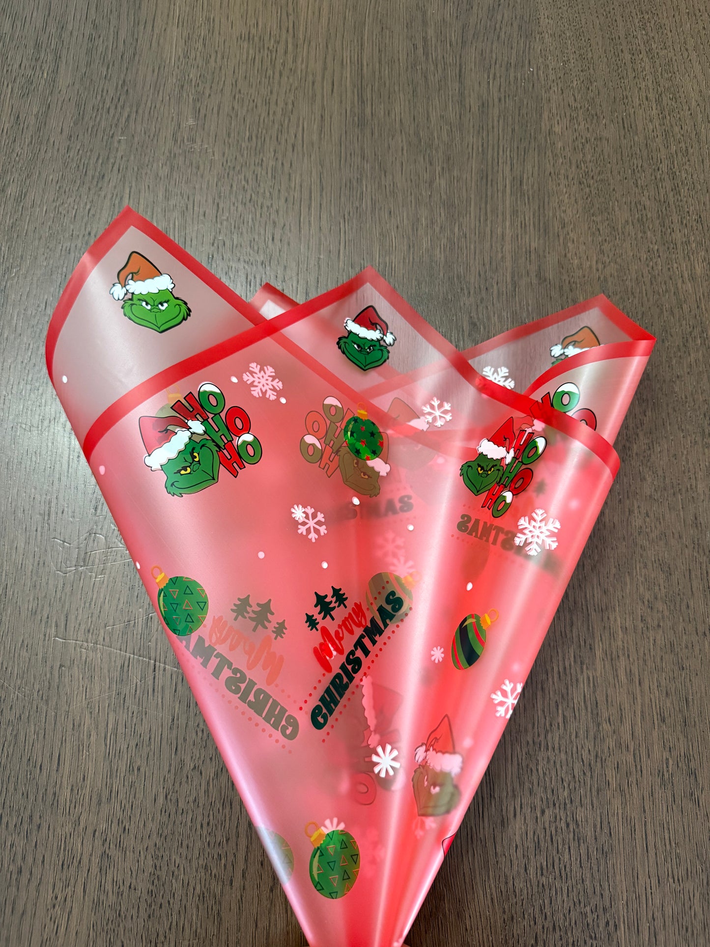 Red Christmas Grinch Wrapping Paper