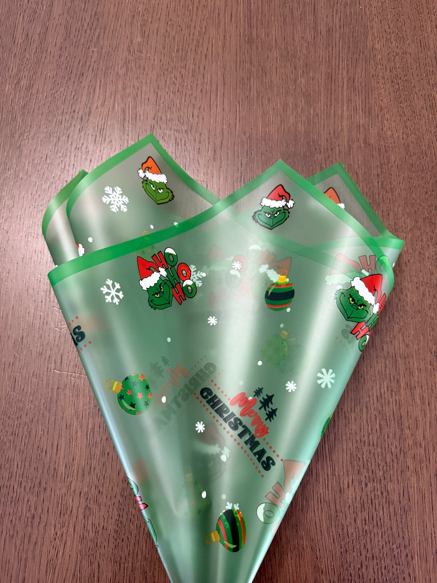 Green Christmas Grinch Wrapping Paper