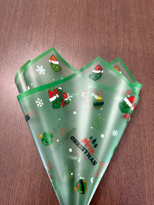 Green Christmas Grinch Wrapping Paper