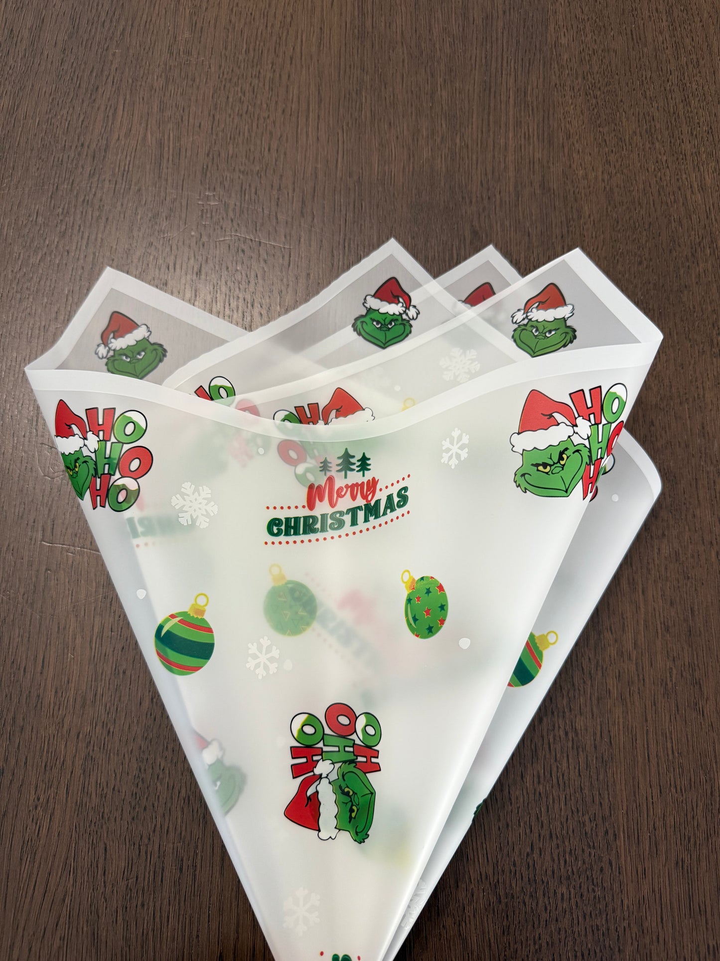 White Christmas Grinch Wrapping Paper