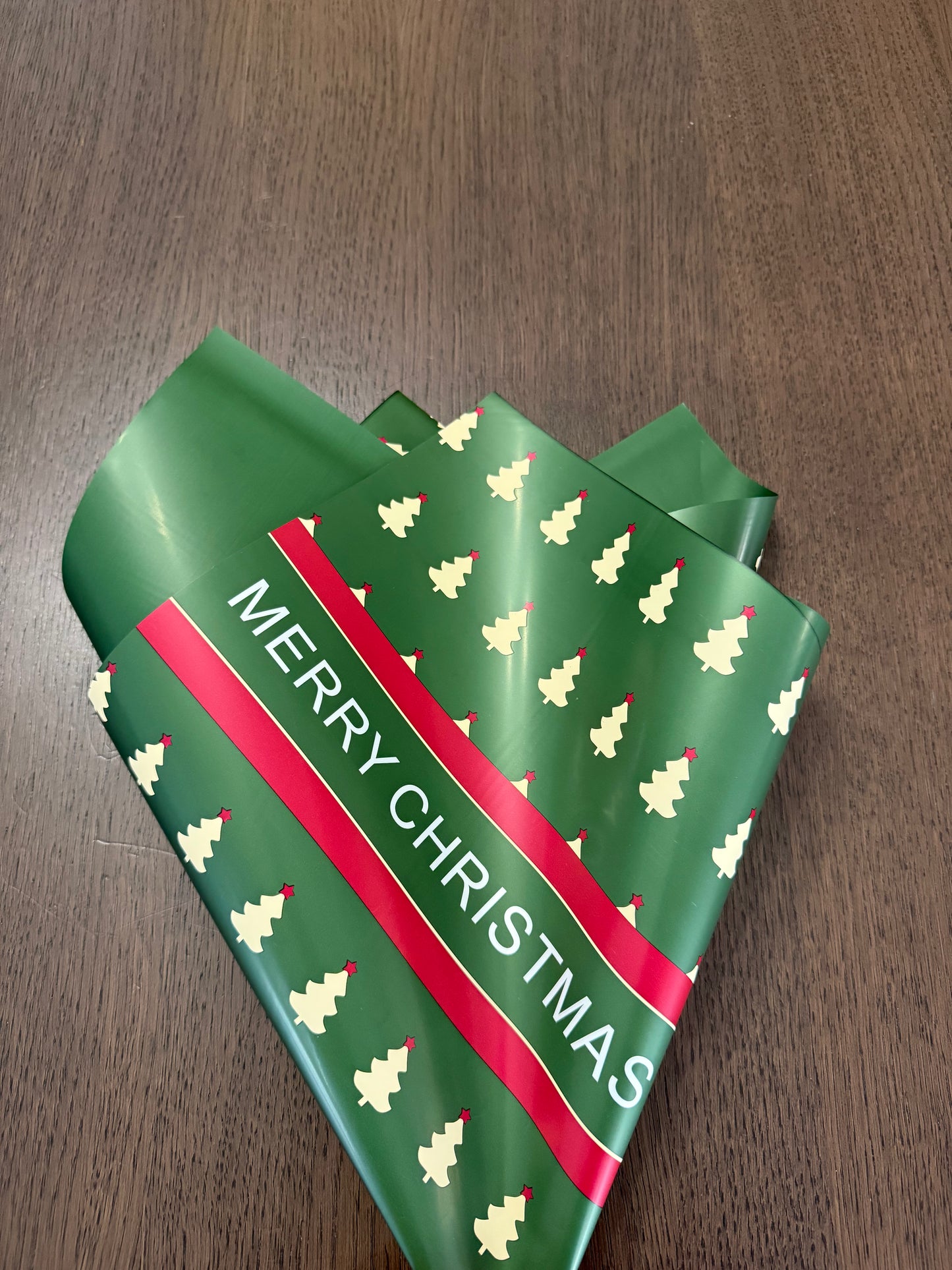 Green Merry Christmas Wrapping Paper