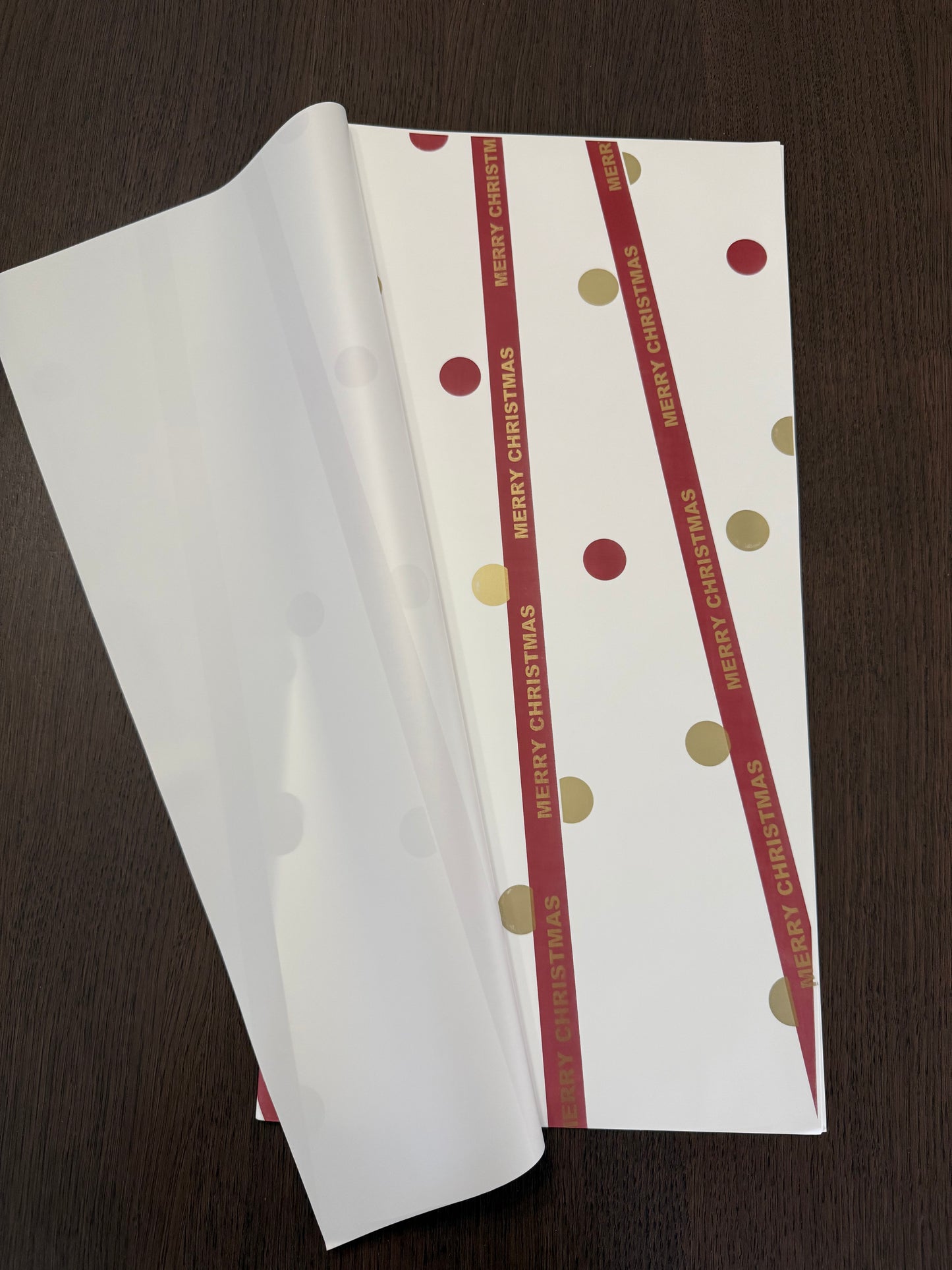 White/Red Christmas rapping Paper