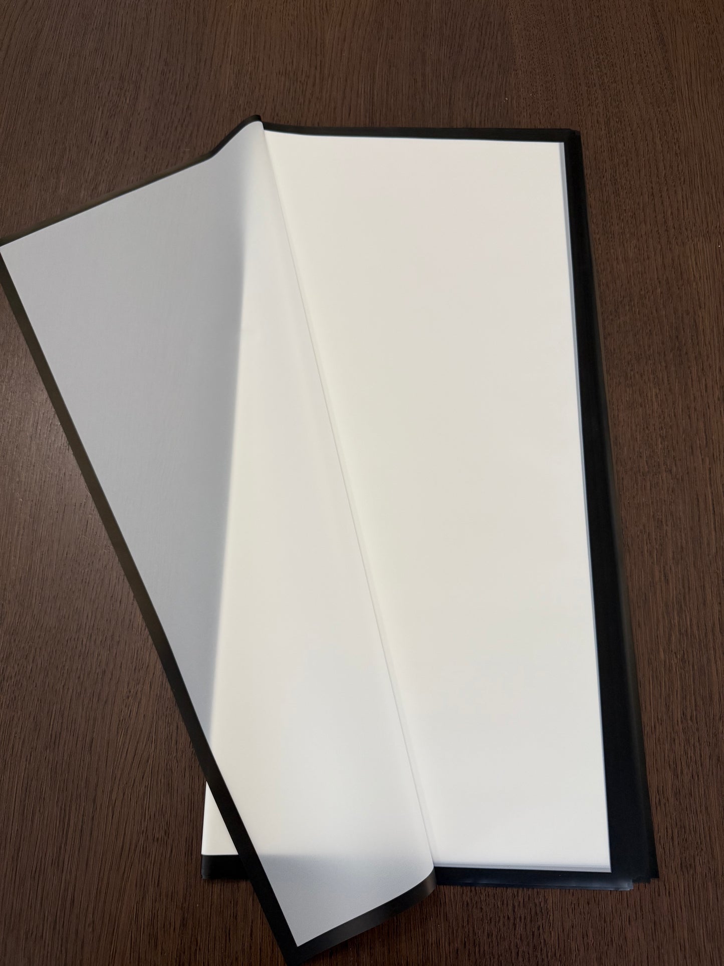 P.GDM-B- Semi Transparent White/Black Border Wrapping paper