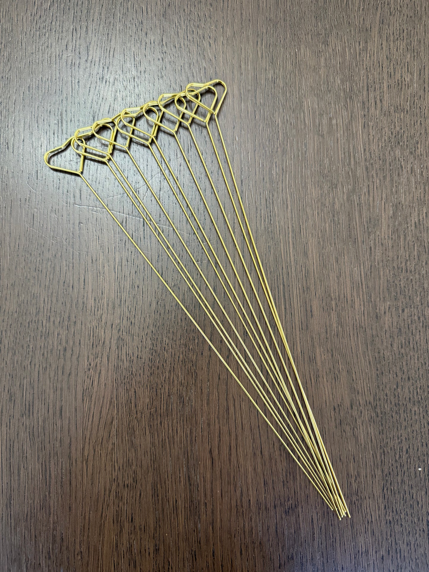 13" long Metal Heart Card Holder