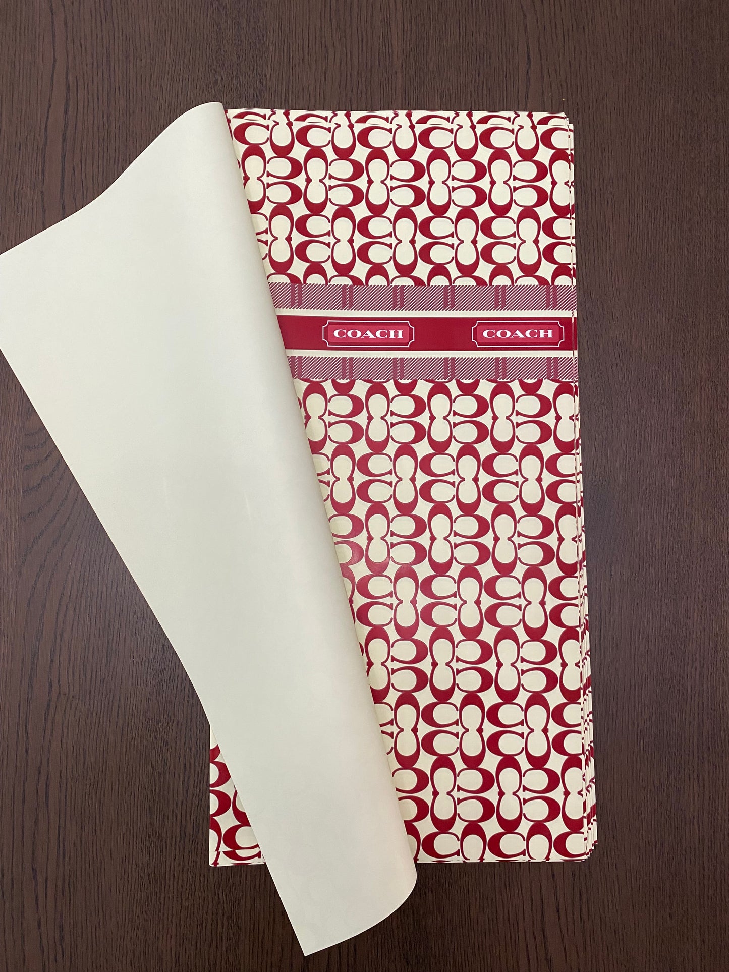 Cream/ W Red CH Wrapping paper