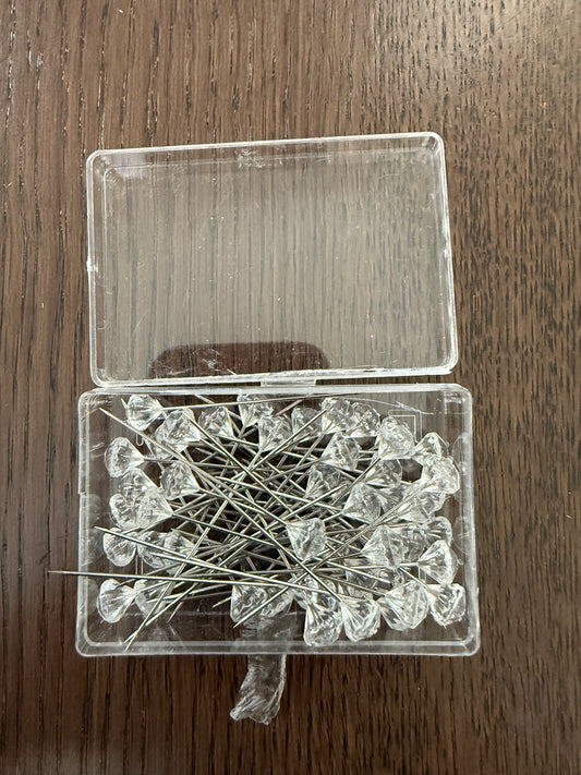 A.ZSDWZ Acrylic Diamond Flower Pin