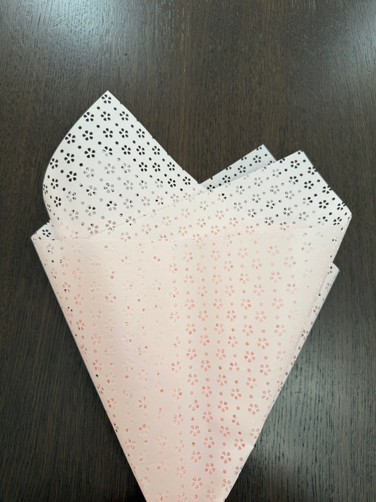 P.YSXL Pink Picado Wrapping Paper (10 Sheet )