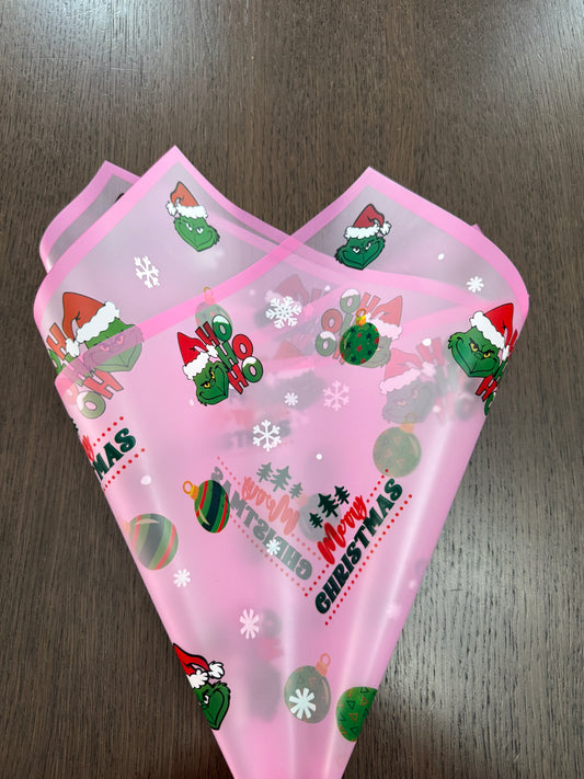 Pink Grinch Wrapping Paper