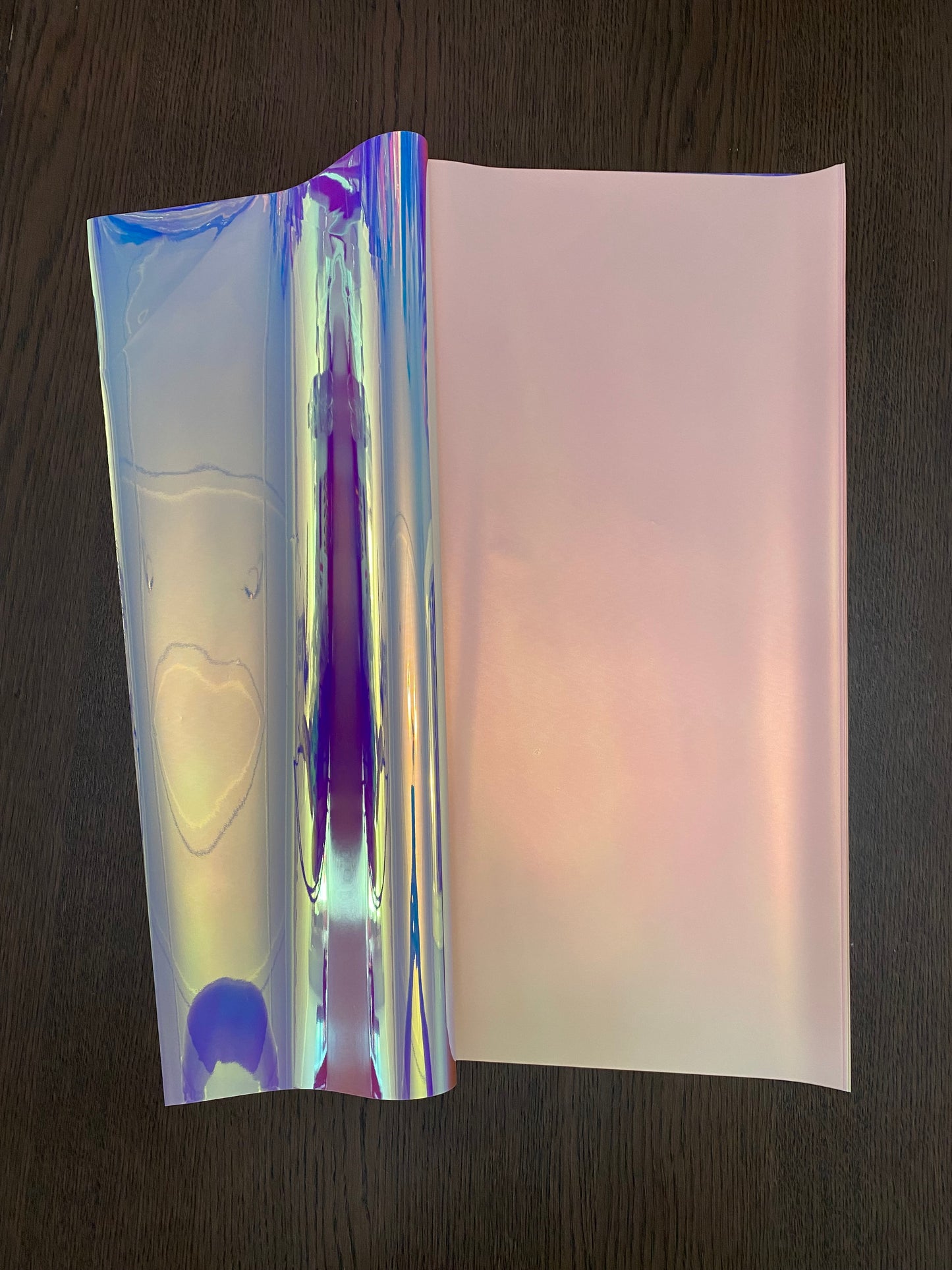 Double Sided Iridescent /Pink Wrapping Paper
