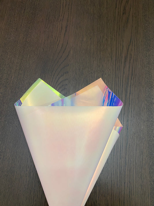 Double Sided Iridescent /Pink Wrapping Paper