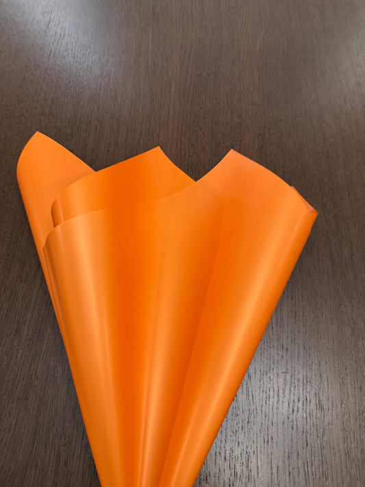 P.XXY-004 Autumn Orange Solid Wrapping Paper