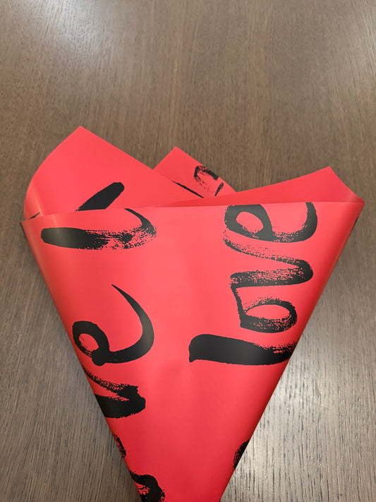 P.YYZLOVE Red/Black LOVE Wrapping Paper