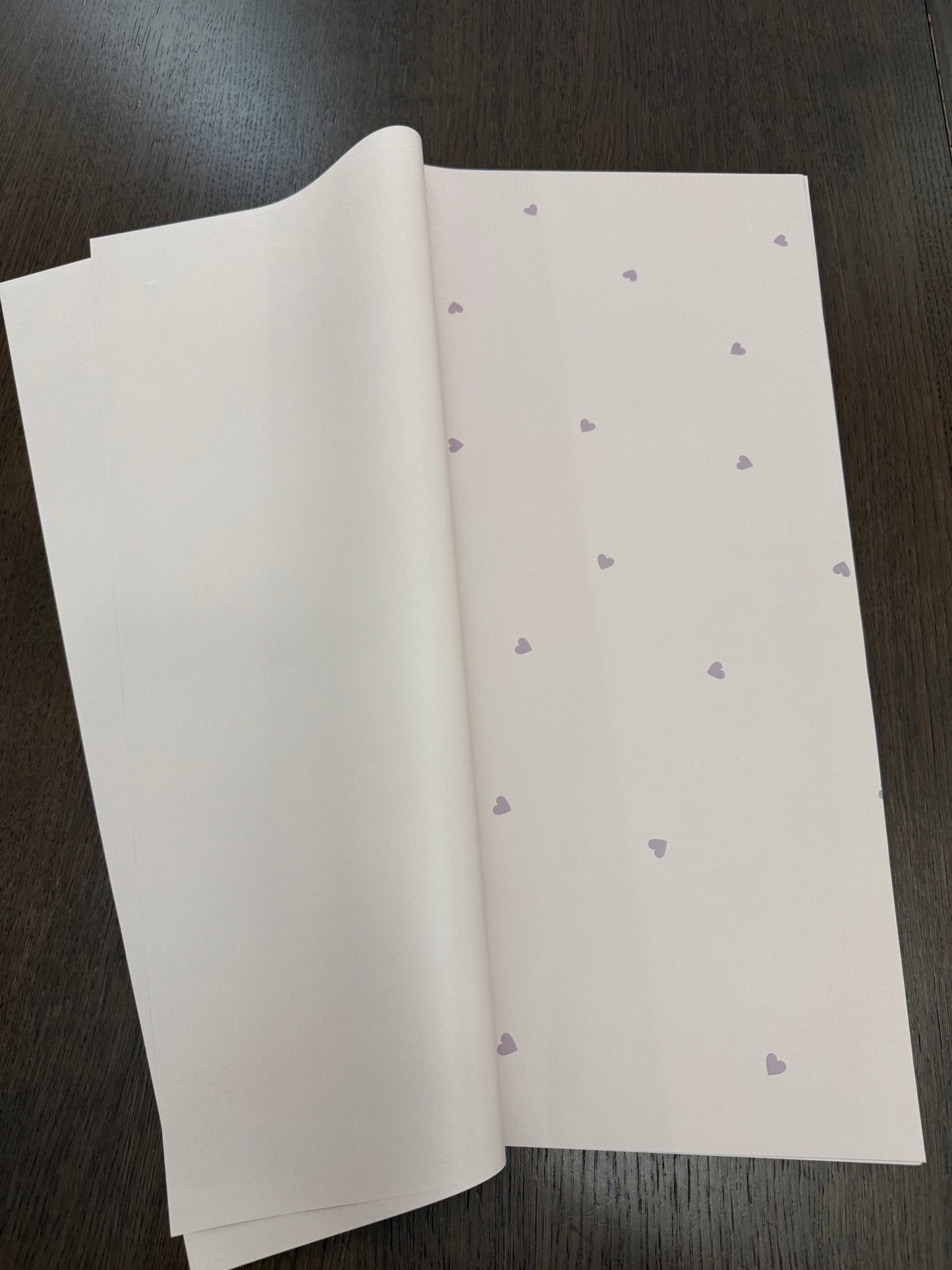 P.XXY-015 Node Pink/Purple Mini Heart Printed Wrapping Paper
