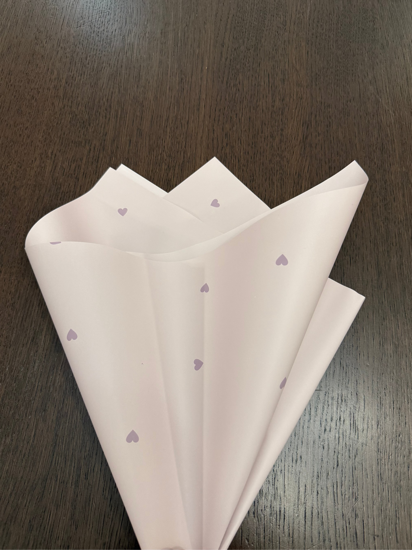 P.XXY-015 Node Pink/Purple Mini Heart Printed Wrapping Paper