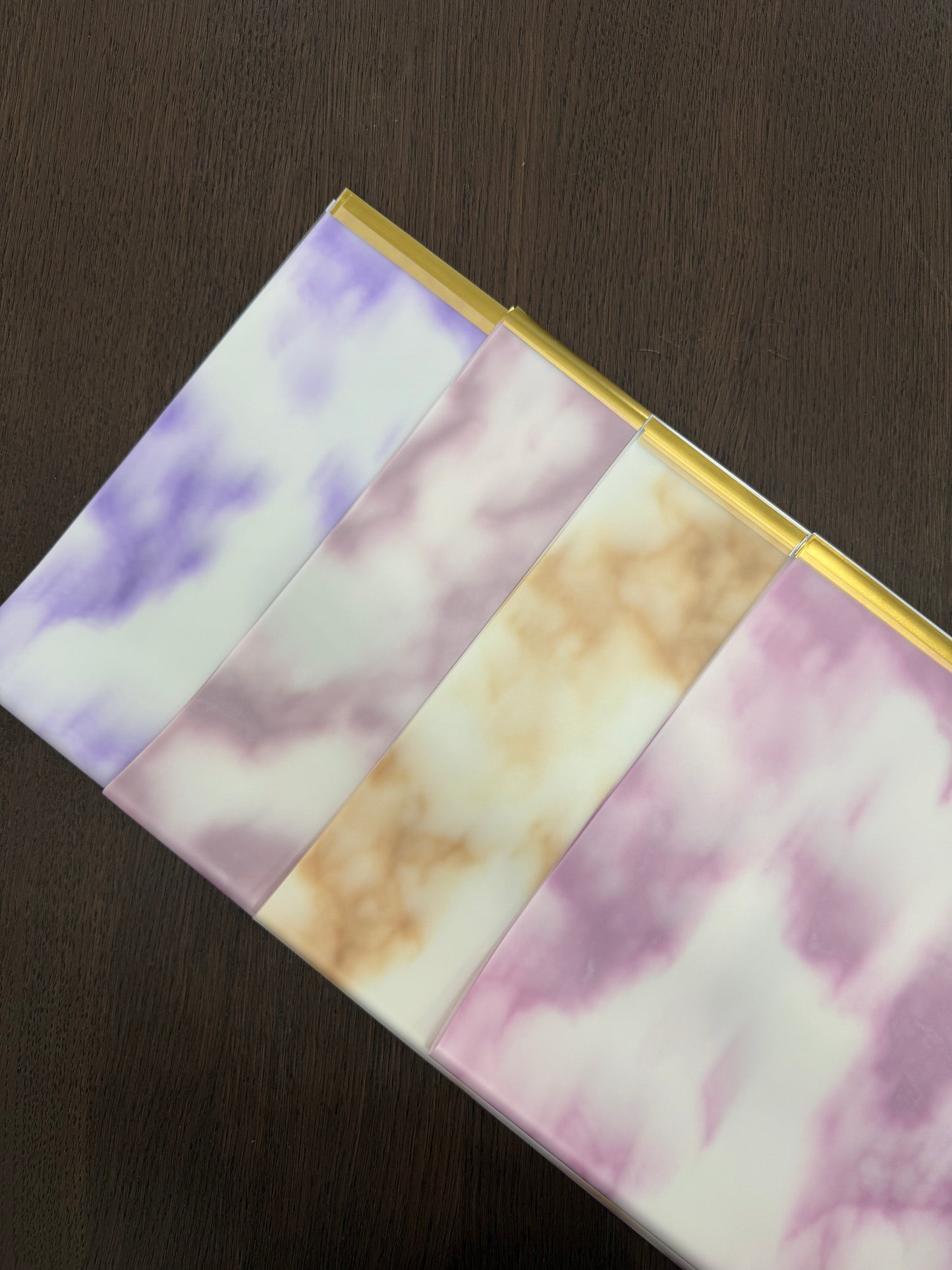 P.YCDLSTJ Gold/Gold Semi-Transparent Marble Wrapping Paper