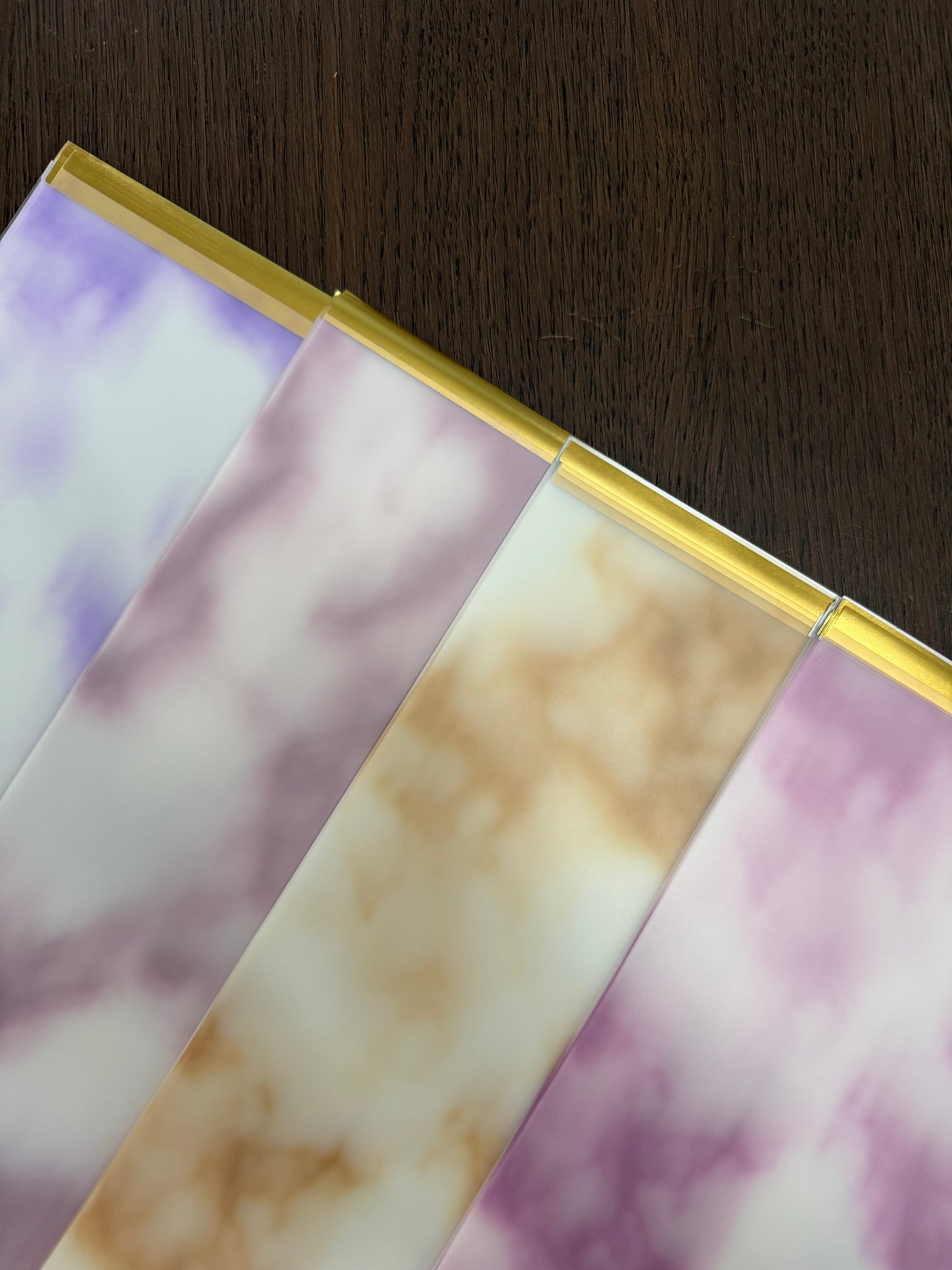 P.YCDLSTJ Gold/Gold Semi-Transparent Marble Wrapping Paper