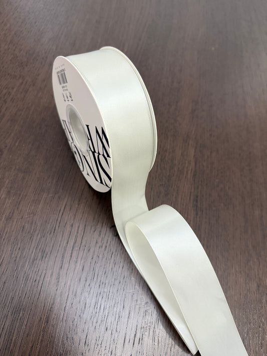 R.CSZD038 Pearl White Satin Ribbon