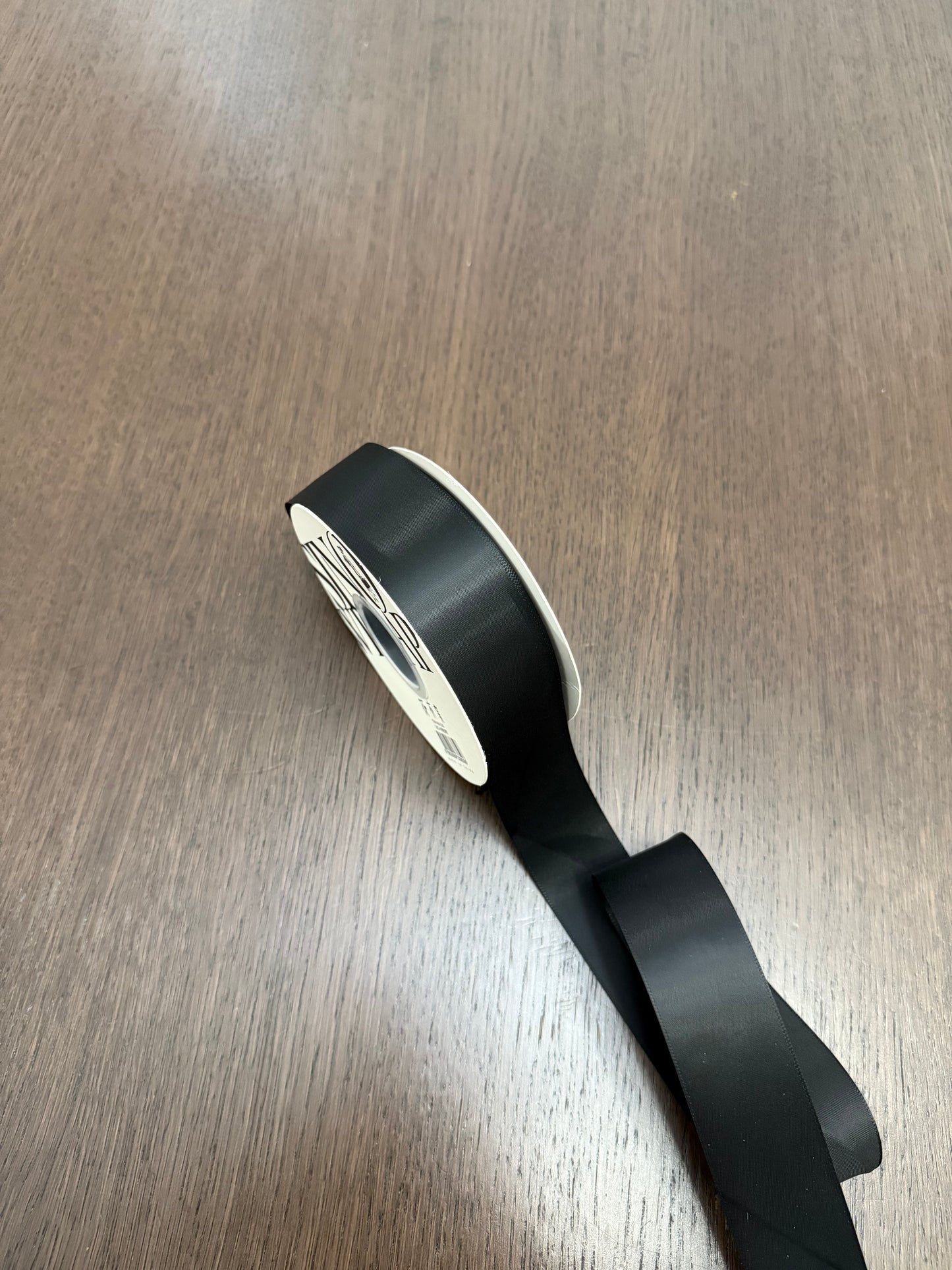 R.CSZD038 Black Satin Ribbon