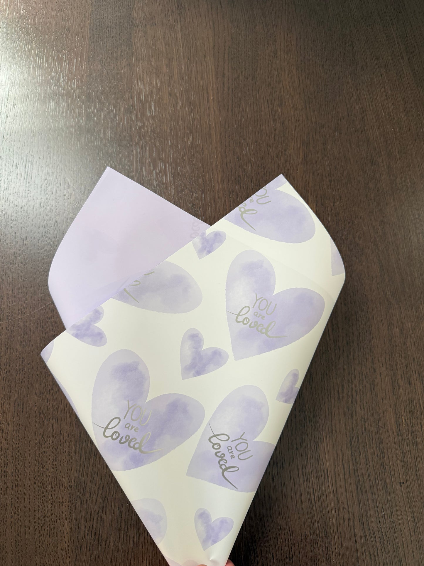 P.YJQX Lilac "You Are Loved" Wrapping Paper