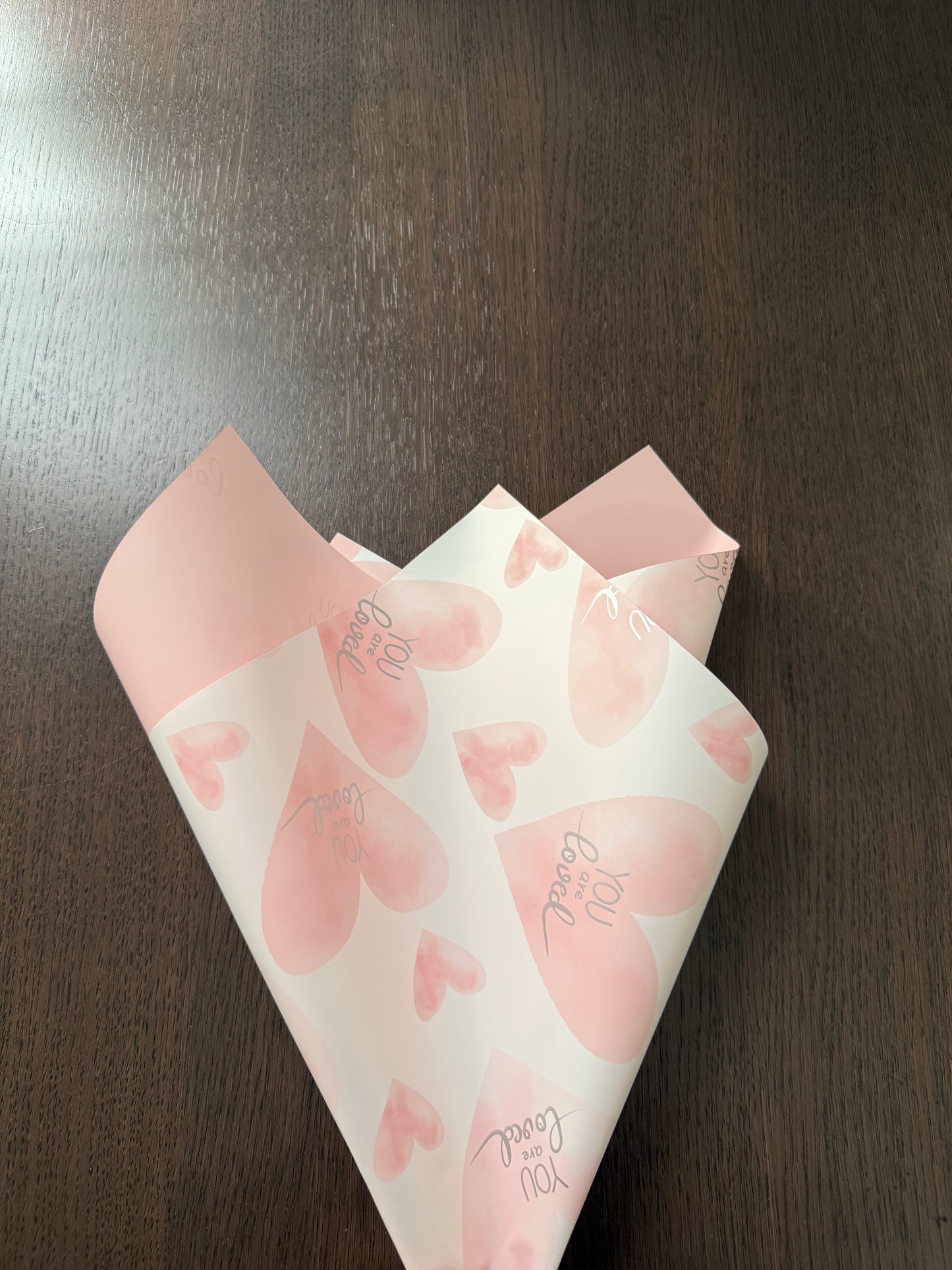 P.YJQX Light Pink "You are Loved" Wrapping Paper