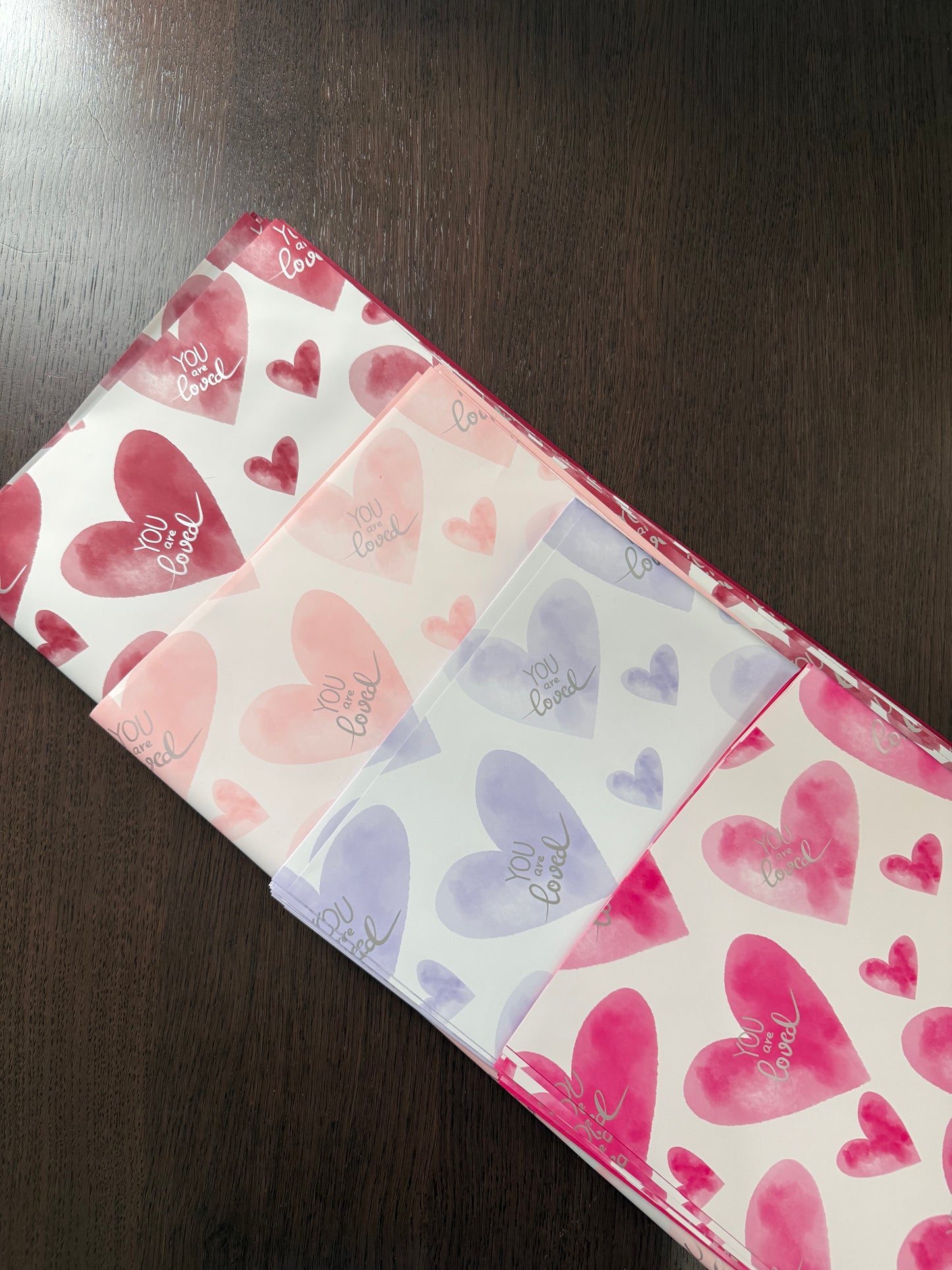 P.YJQX Lilac "You Are Loved" Wrapping Paper