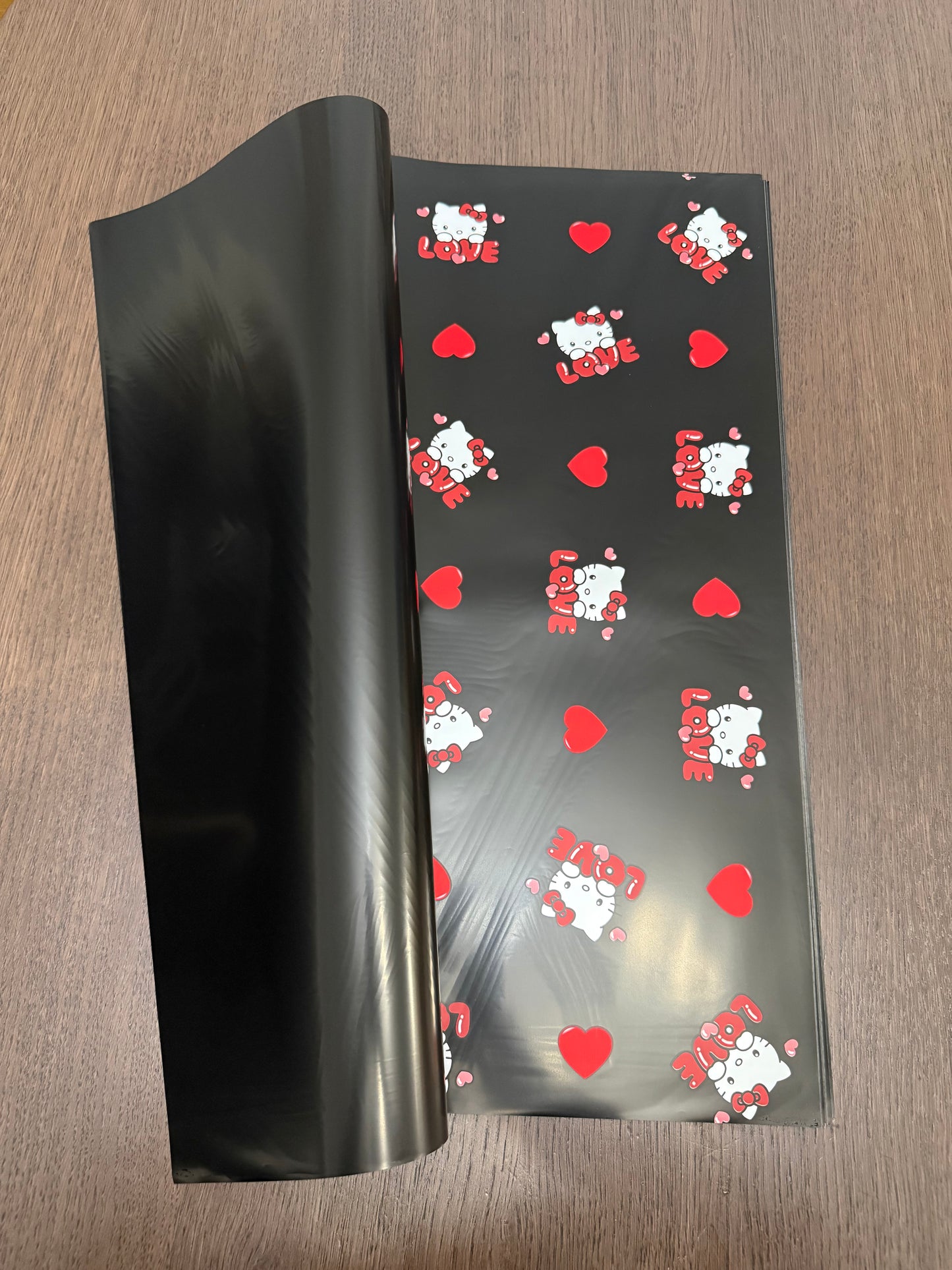 Black -LOVE-HK Wrapping Paper
