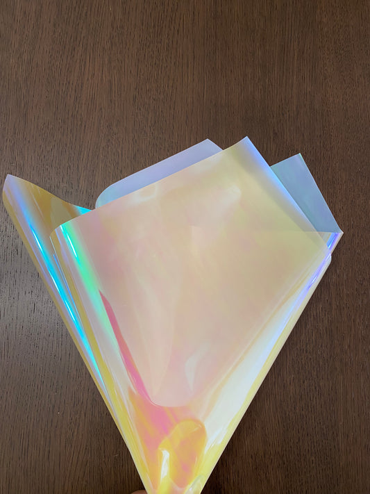 White Iridescent Wrapping Paper