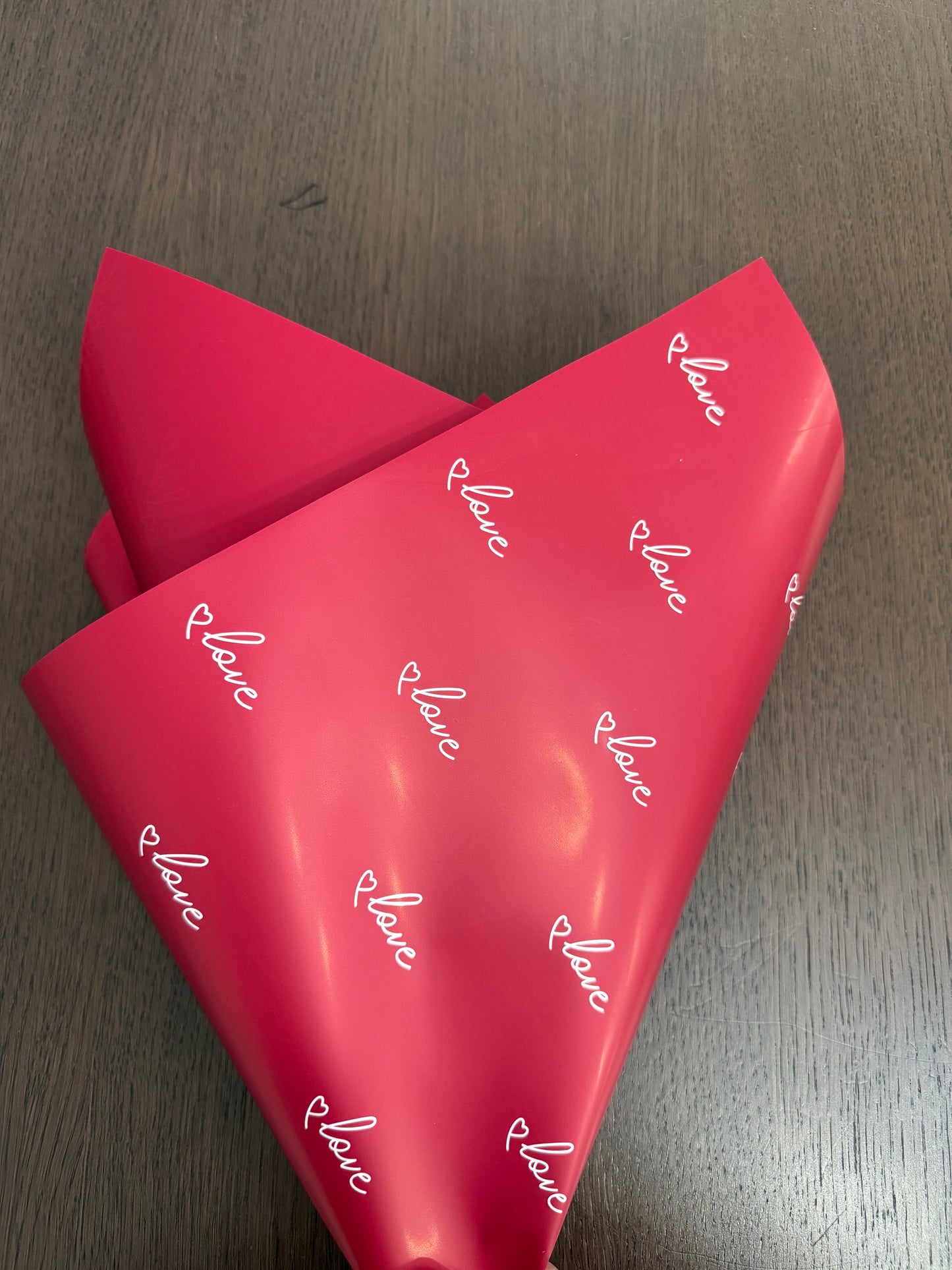 D&A002 wine Red -Love- Wrapping Paper