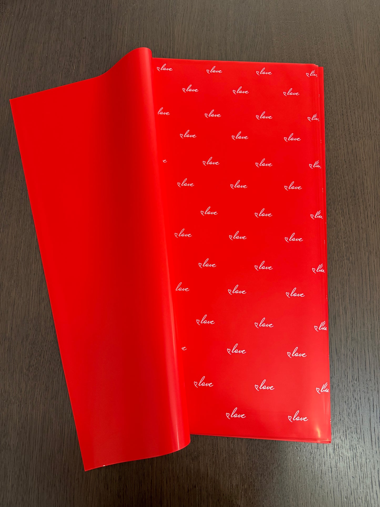 D&A002 Red -Love- Wrapping Paper