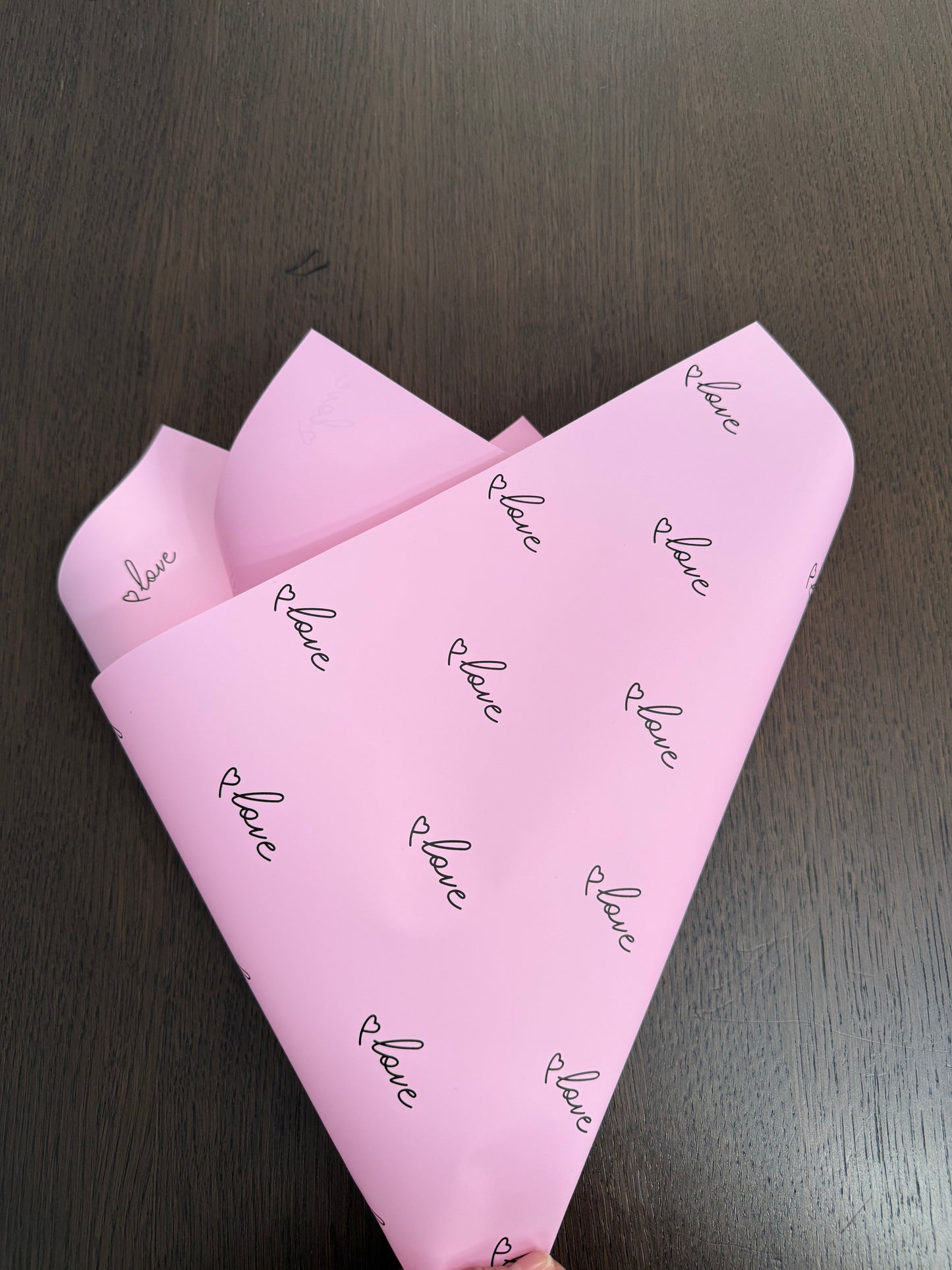 D&A002 Pink -Love- Wrapping Paper