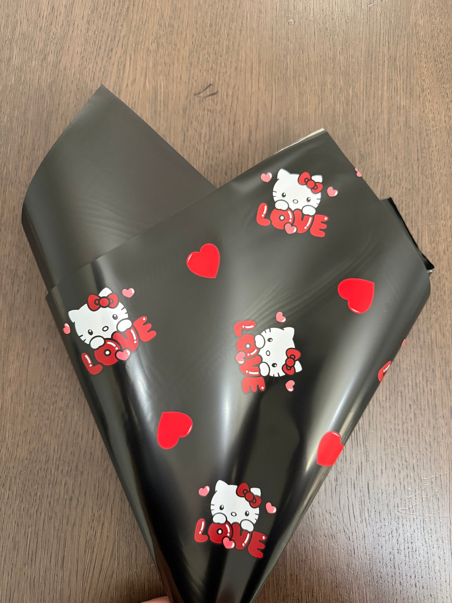 Black -LOVE-HK Wrapping Paper
