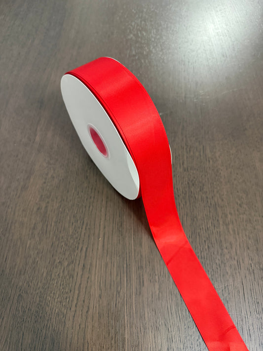 100 Yards Red Satin Ribbon