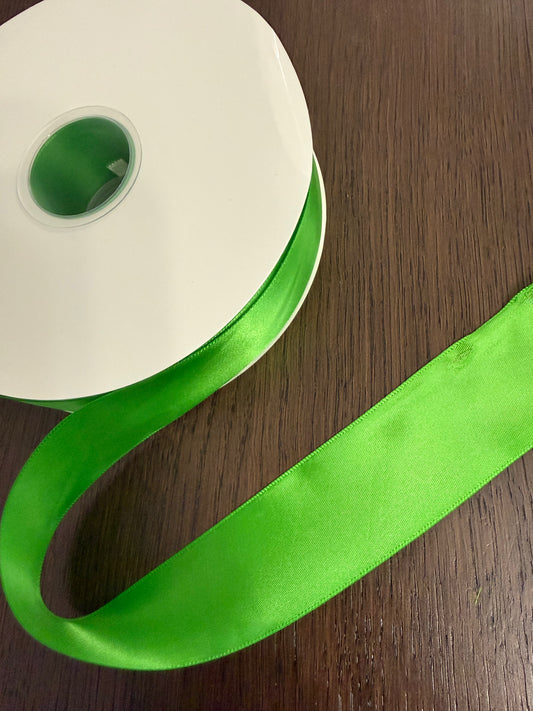 100 Yards Lime Green Satin Ribbon