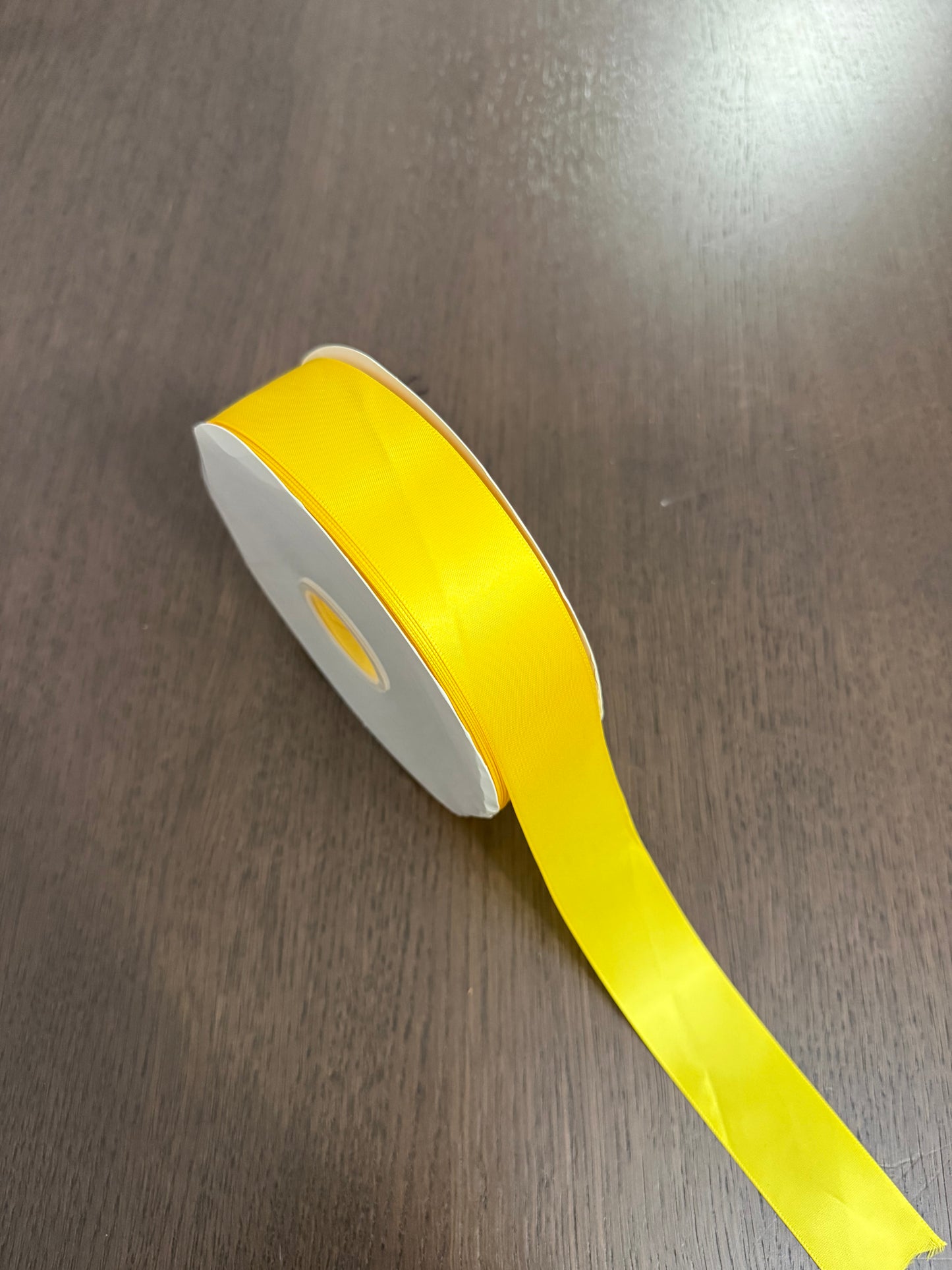 100 Yards Yellow Satin Ribbon