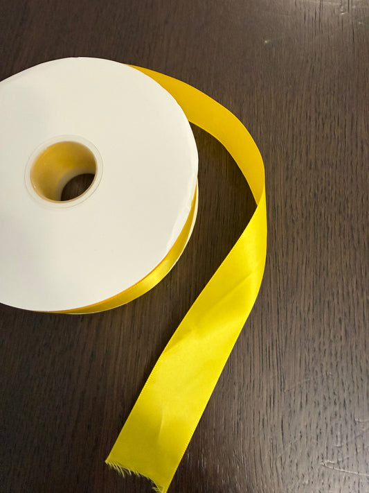 100 Yards Yellow Satin Ribbon