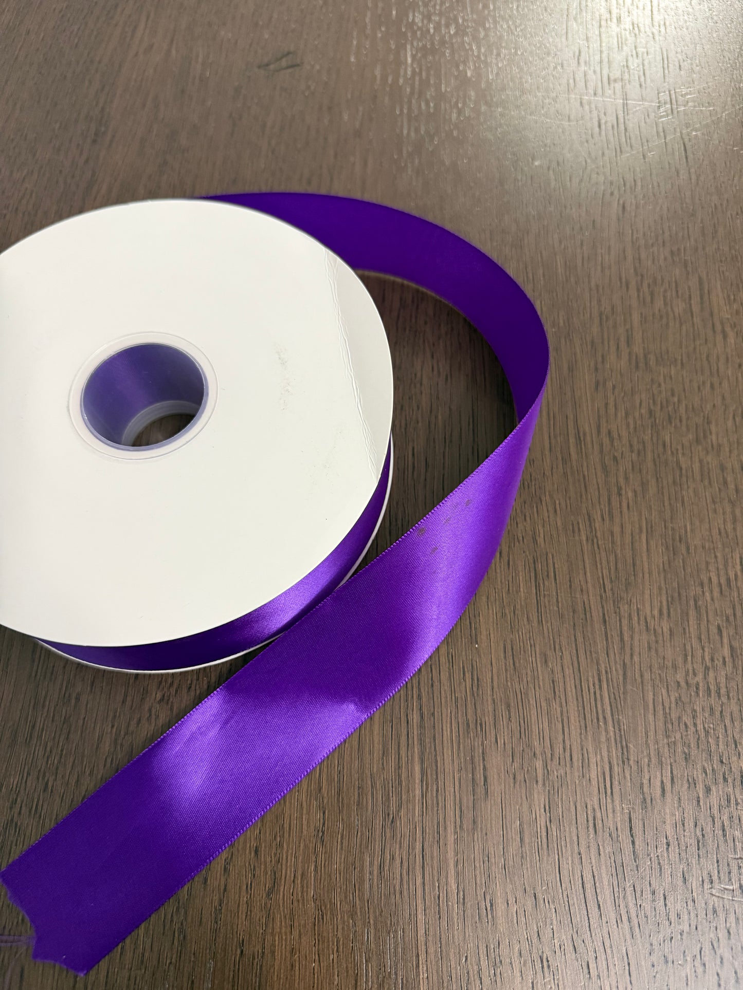 100 Yards Purple Satin Ribbon