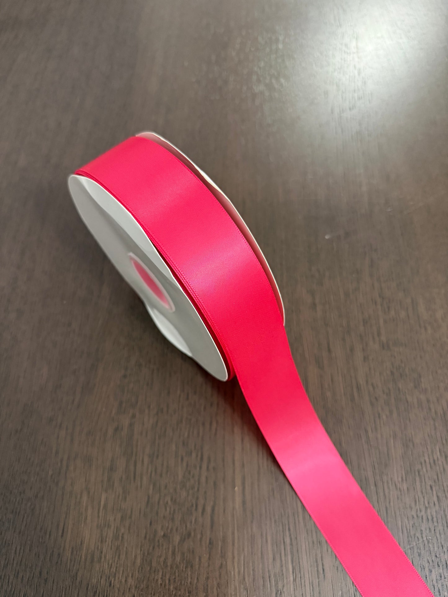 100 Yards Hot Pink Satin Ribbon