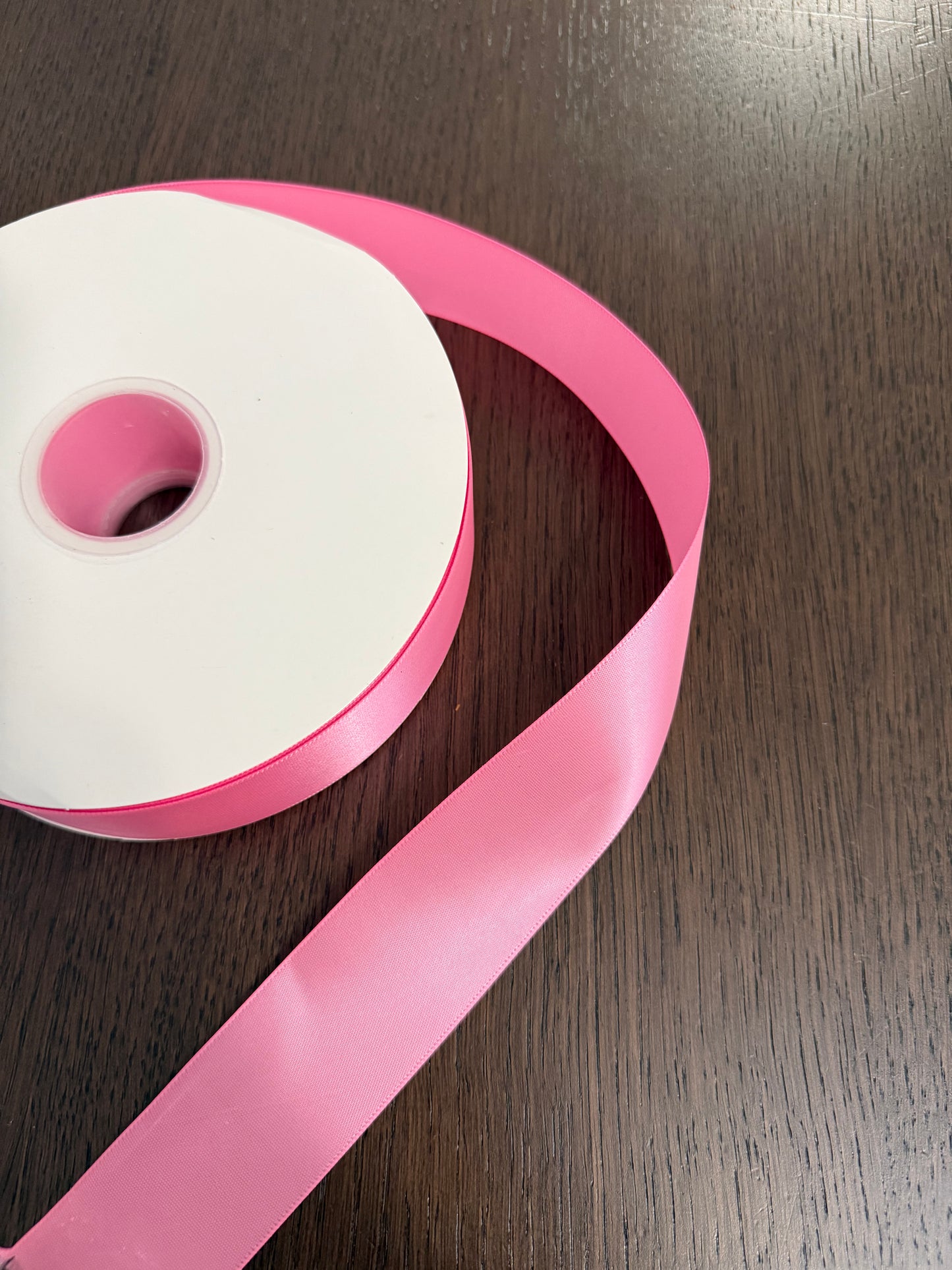 100 Yards Pink Satin Ribbon