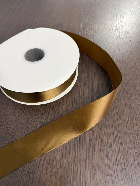 100 Yards Brown Satin Ribbon