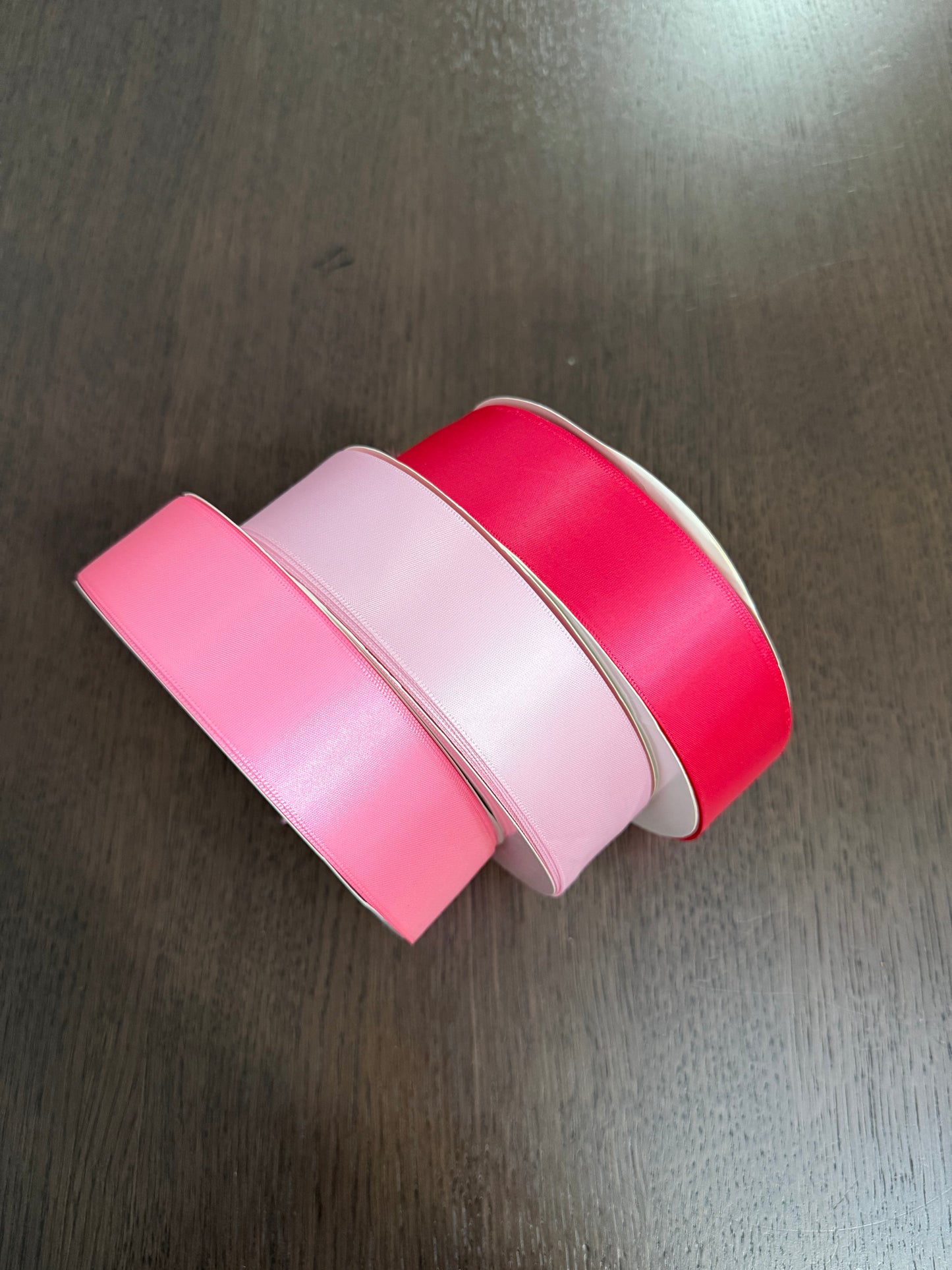 100 Yards Pink Satin Ribbon