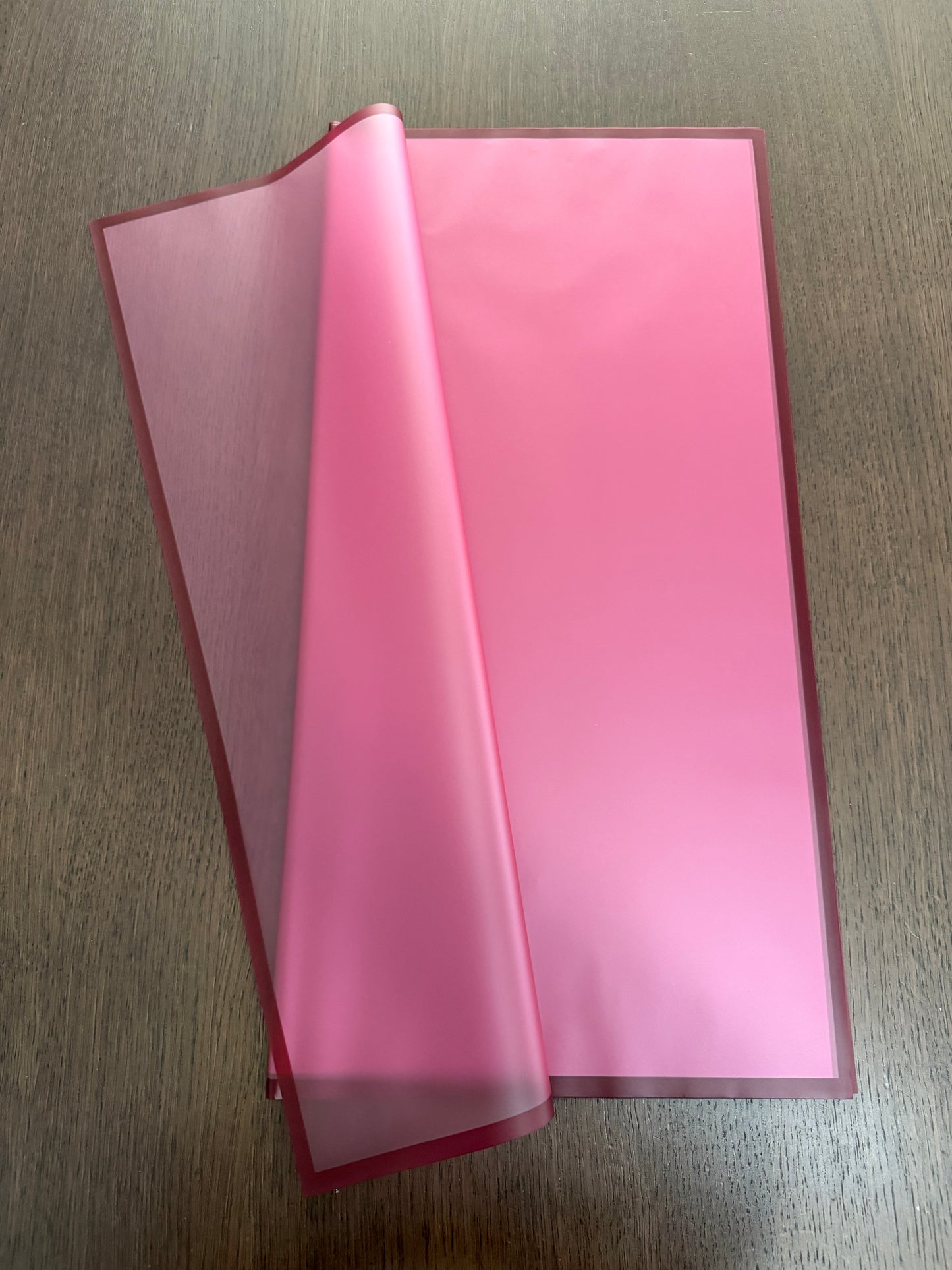 Sheer Burgundy/Burgundy Border Wrapping Paper