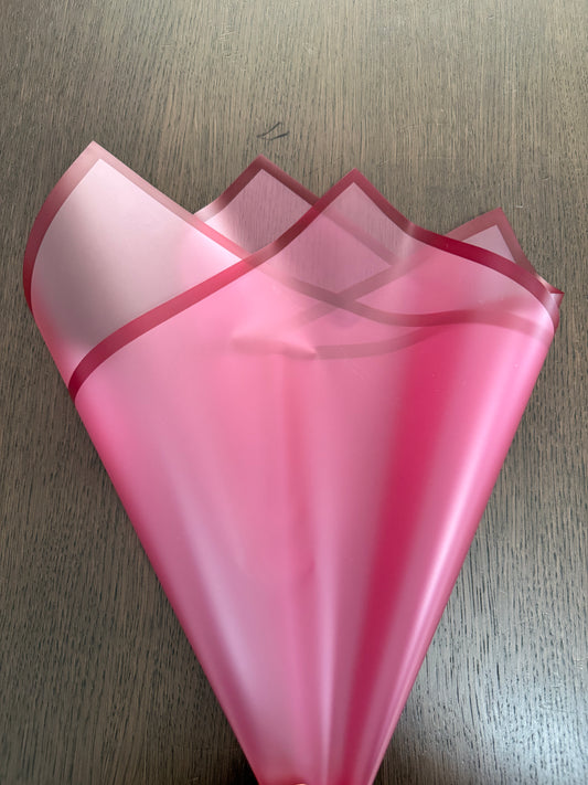 Sheer Burgundy/Burgundy Border Wrapping Paper