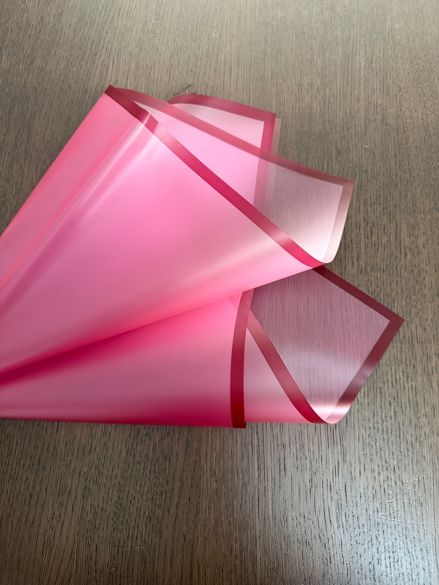 Sheer Burgundy/Burgundy Border Wrapping Paper