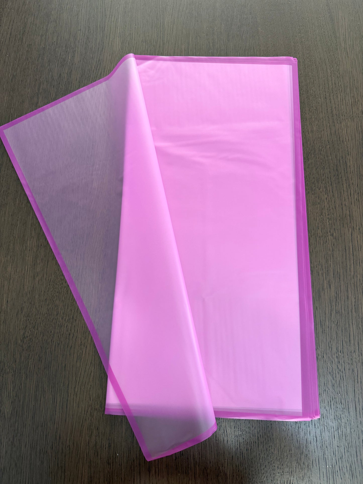 Sheer D Purple/ Purple Border Wrapping Paper
